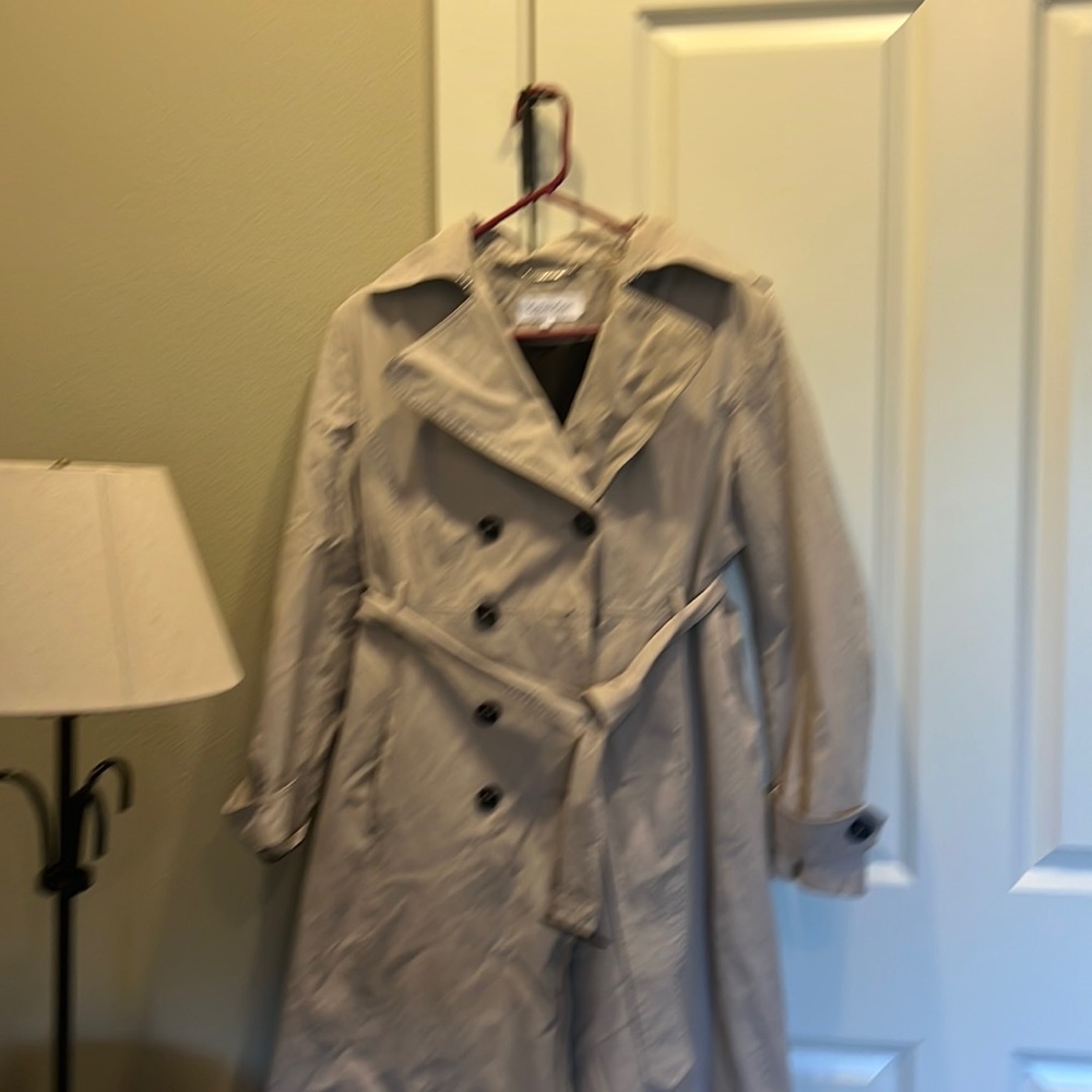 Calvin Klein camel colored trench coat. Size large.